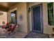 Elegant front door with ornate iron details at 3649 N Hudson Dr, Florence, AZ 85132