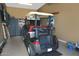 Garage with golf cart storage; plenty of space for parking and tools at 3649 N Hudson Dr, Florence, AZ 85132