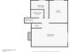 Basement floorplan showing a living room, bathroom, laundry, and office at 3929 E Mercer Ln, Phoenix, AZ 85028