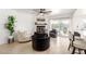 Bright living room featuring a fireplace and comfortable seating at 4129 W Hearn Rd, Phoenix, AZ 85053