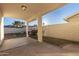 Covered patio with swing and spacious backyard at 5315 W Christy Dr, Glendale, AZ 85304