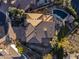 Aerial view showcasing the home's roofline and expansive backyard oasis at 7040 N 1St Ave, Phoenix, AZ 85021