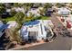 Aerial view of a white stucco house with a courtyard at 8018 N 3Rd Pl, Phoenix, AZ 85020