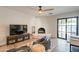 Cozy Gathering room with a fireplace and built-in shelving at 8018 N 3Rd Pl, Phoenix, AZ 85020