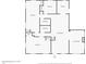 Floor plan showing a 3 bedroom, 2 bathroom home at 9163 W Swansea Dr, Arizona City, AZ 85123