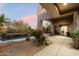 Inviting pool area with large pool and spacious patio at 9926 E Hidden Green Dr, Scottsdale, AZ 85262