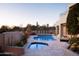 Inviting pool and spa with ample patio space at 10040 E Happy Valley Rd # 297, Scottsdale, AZ 85255