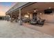 Covered patio with seating area and stunning sunset view at 103 W Tanya Rd, Phoenix, AZ 85086