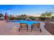 Stunning pool and patio at sunset, perfect for relaxation at 103 W Tanya Rd, Phoenix, AZ 85086