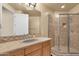 Bathroom with a large shower and modern vanity at 11729 N 134Th St, Scottsdale, AZ 85259