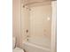 Clean bathroom with a shower/tub combo and updated fixtures at 13450 E Via Linda -- # 1010, Scottsdale, AZ 85259