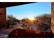 Stunning sunset view from covered patio at 13450 E Via Linda -- # 1010, Scottsdale, AZ 85259