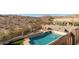 Elevated view of backyard pool and mountain landscape at 14422 S 24Th Pl, Phoenix, AZ 85048