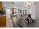 Bright dining area featuring a round wooden table and chairs at 14645 N Fountain Hills Blvd # 205, Fountain Hills, AZ 85268