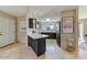 Modern kitchen with dark cabinetry and quartz countertops at 16616 E Palisades Blvd # 206, Fountain Hills, AZ 85268