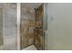 Walk-in shower with tile surround and built-in shelf at 16616 E Palisades Blvd # 206, Fountain Hills, AZ 85268