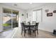 Bright dining area with sliding glass doors leading to an outdoor space and a dark wood table at 16790 W Molly Ln, Surprise, AZ 85387