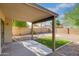 Covered patio with view of backyard at 1799 E Erie St, Gilbert, AZ 85295