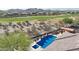 Home with pool and spa; mountain and golf course views at 18007 W Ocotillo Ave, Goodyear, AZ 85338