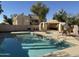 Community pool with spa and seating area at 1832 N 52Nd St # 205, Phoenix, AZ 85008