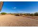 Large backyard with dirt and a trailer at 23437 E Cactus Forest Rd, Florence, AZ 85132