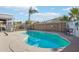 Refreshing kidney-shaped pool perfect for summer fun at 3519 E Red Oak Ln, Gilbert, AZ 85297