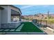 Enjoy a gorgeous desert mountain view from this home featuring a built-in stone BBQ area and outdoor patio at 4215 S Willow Springs Trl, Gold Canyon, AZ 85118
