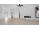 Open living room with recessed lighting and a modern fireplace at 4215 S Willow Springs Trl, Gold Canyon, AZ 85118