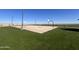 Full-size outdoor basketball court with marked lines at 47558 W Mellen Ln, Maricopa, AZ 85139