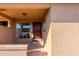 Front door entrance with window and brick detailing at 501 W Yukon Dr # 8, Phoenix, AZ 85027