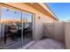 View of the patio with a sliding glass door leading to the kitchen at 501 W Yukon Dr # 8, Phoenix, AZ 85027