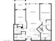 Floor plan showing a two bedroom, two bath condo at 5350 E Deer Valley Dr # 4434, Phoenix, AZ 85054