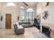 High ceilings and lots of natural light in this living room at 6168 S Fairway Pl, Gold Canyon, AZ 85118