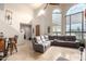 Relaxing living room with sectional sofa and large windows at 6168 S Fairway Pl, Gold Canyon, AZ 85118