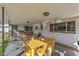 Covered patio with yellow table and chairs, offering an outdoor dining space at 7245 E Cambridge Ave, Scottsdale, AZ 85257