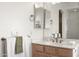 Bathroom with light wood vanity, mirror, and sink at 7297 E Black Rock Rd, Scottsdale, AZ 85255