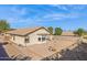 Landscaped backyard with gravel and desert plants at 9815 N Sunrise Cir, Fountain Hills, AZ 85268