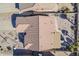 Aerial view of a home's roof and backyard at 10255 E Golden Rim Cir, Gold Canyon, AZ 85118
