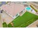 Property boasts a large backyard with a pool and play structure at 24147 N 165Th Ln, Surprise, AZ 85387