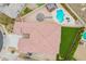 Bird's-eye view showcasing home's roofline, backyard, and pool at 24147 N 165Th Ln, Surprise, AZ 85387