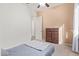 Bedroom with carpeted floor, window, and built-in dresser at 24147 N 165Th Ln, Surprise, AZ 85387
