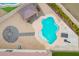 Inviting, free-form pool with a large patio and gazebo at 24147 N 165Th Ln, Surprise, AZ 85387