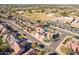 Aerial view of neighborhood including school and homes at 2442 E Winged Foot Dr, Chandler, AZ 85249