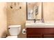 Updated bathroom with a vanity and toilet at 2442 E Winged Foot Dr, Chandler, AZ 85249