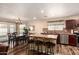 Modern kitchen with stainless steel appliances and an island at 2442 E Winged Foot Dr, Chandler, AZ 85249