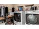Laundry room with washer, dryer, and storage at 2442 E Winged Foot Dr, Chandler, AZ 85249