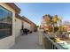 Private patio with seating area overlooking the pool at 2442 E Winged Foot Dr, Chandler, AZ 85249
