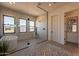 Spa-like bathroom with walk-in shower, soaking tub, and marble tile at 25572 N 119Th St, Scottsdale, AZ 85255
