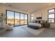 Main bedroom with sliding glass doors opening to the backyard at 25572 N 119Th St, Scottsdale, AZ 85255