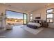 Main bedroom with sliding glass doors and a view at 25572 N 119Th St, Scottsdale, AZ 85255